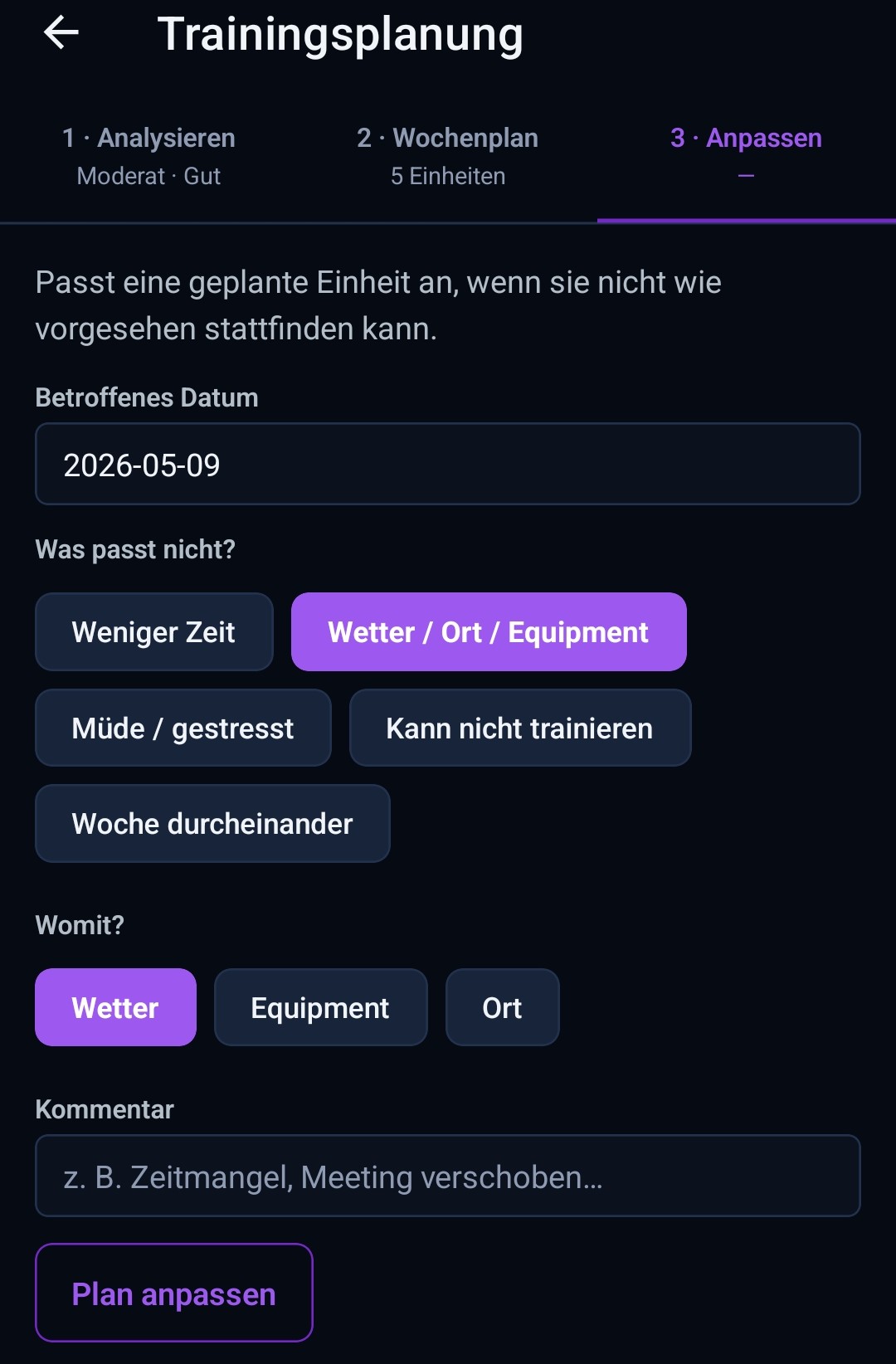 Adaption — was passt nicht?